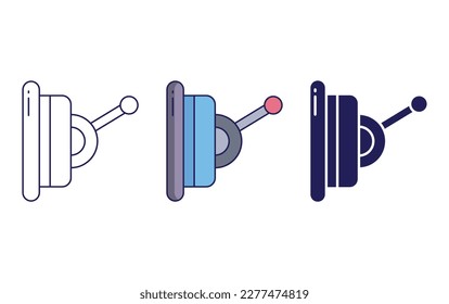 Switch outline and solid vector icon