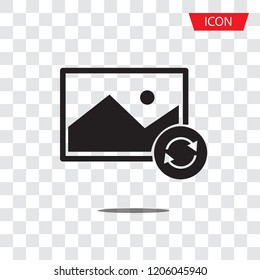 switch picture icon isolated on white background.