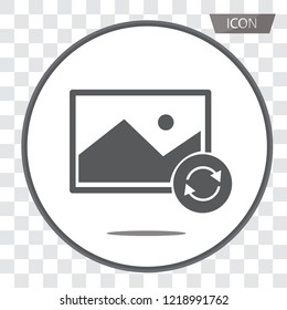 switch picture icon isolated on white background.