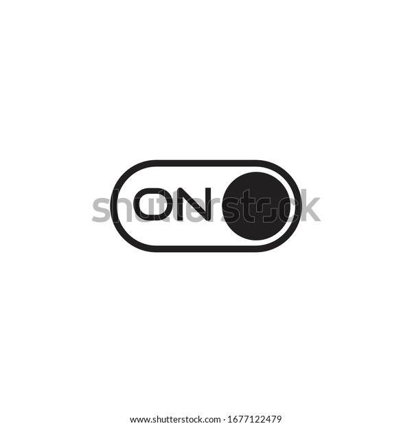 Switch Power On Off Icon Vector Stock Vector (Royalty Free) 1677122479 ...