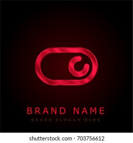 Switch red chromium metallic logo