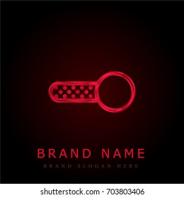 Switch red chromium metallic logo