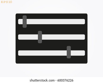 switch setting, icon, vector illustration eps10