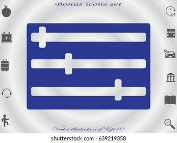 switch setting, icon, vector illustration eps10