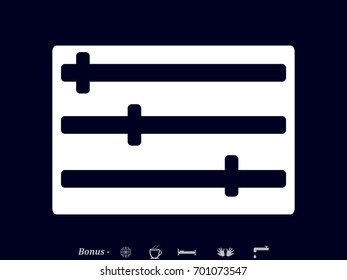 switch setting, icon, vector illustration eps10