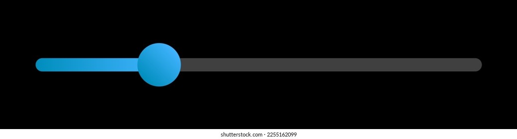 Cambia o desliza en un estilo moderno mínimo para la aplicación móvil. Ilustración vectorial aislada en el fondo negro.