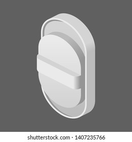 Switch slider realistic isometric vector
