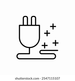 switch socket icon vector sign