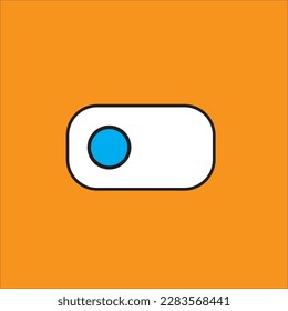 A switch symbol with a horizontal line and two ends, used to turn a setting or feature on or off by toggling the switch.