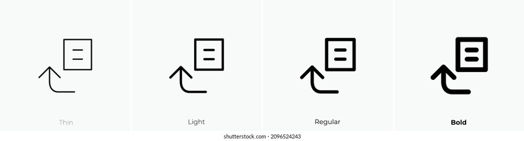 switch themes icon. Thin, Light Regular And Bold style design isolated on white background
