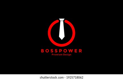 switch with tie logo design vector icon symbol illustration