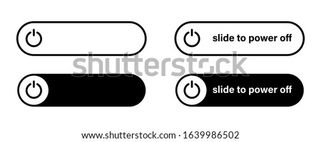  Switch toggle button On Off  vector isolated icon.  Power switch icon. Round button. Button with switch. EPS 10