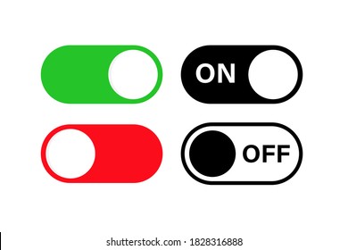 Switch Toggle Buttons On Off Vector Stock Vector (Royalty Free ...