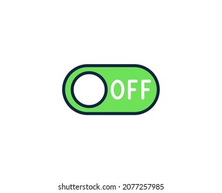 Switch toggle flat icon. Thin line signs for design logo, visit card, etc. Single high-quality outline symbol for web design or mobile app. Siign outline pictogram.