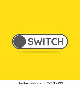 switch toggle icon in flat style vector illustration