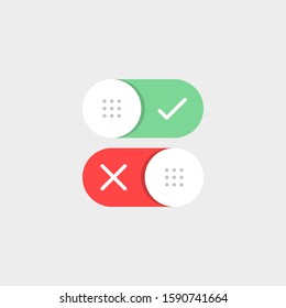 Switch ui icon. Vector illustration in flat design