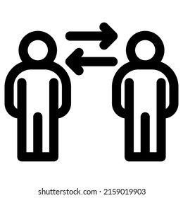 switch user icon design, vector illustration, best used for presentations