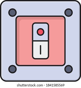 switch vector colour line icon 