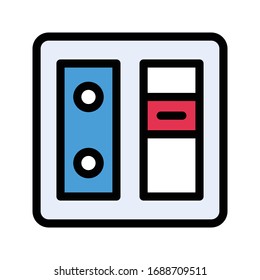 switch vector flat color icon 