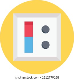 switch vector flat color icon 