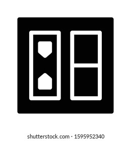 switch vector glyph flat icon 