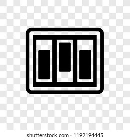 Switch vector icon isolated on transparent background, Switch transparency logo concept