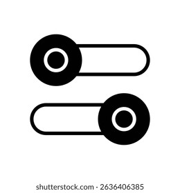 Icono de Vector de interruptor ilustración de stock
