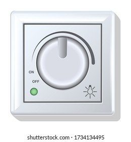 Switch vector icon.Realistic vector icon isolated on white background switch.