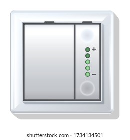 Switch vector icon.Realistic vector icon isolated on white background switch.