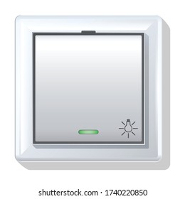 Switch vector icon.Realistic vector icon isolated on white background switch.