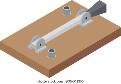Switch vector illustration isolated on white background. 