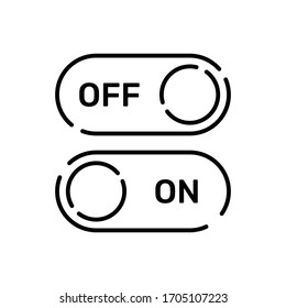 Switch vector illustration. Technology & Smart Working symbol line icon. 