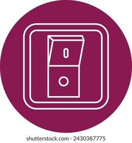 Switch Vector Line Circle Icon