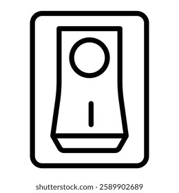 Switch Vector Line Icon Design For Personal And Commercial Use