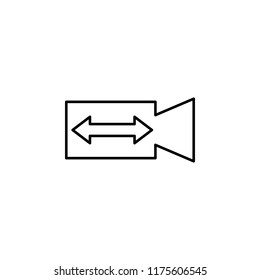Switch video sign icon. Element of image sign for mobile concept and web apps illustration. Thin line icon for website design and development, app development. Premium icon