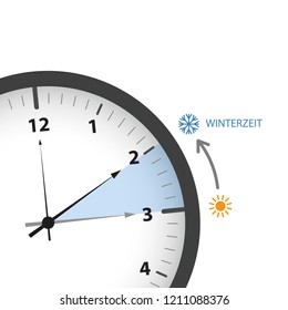 switch to winter time with snowflake vector illustration EPS10