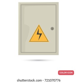 Switchboard box color flat icon