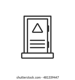 switchboard box linear icon