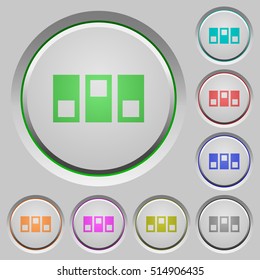 Switchboard color icons on sunk push buttons