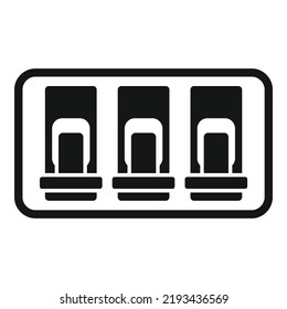 Switchboard icon simple vector. Circuit box. Safety home