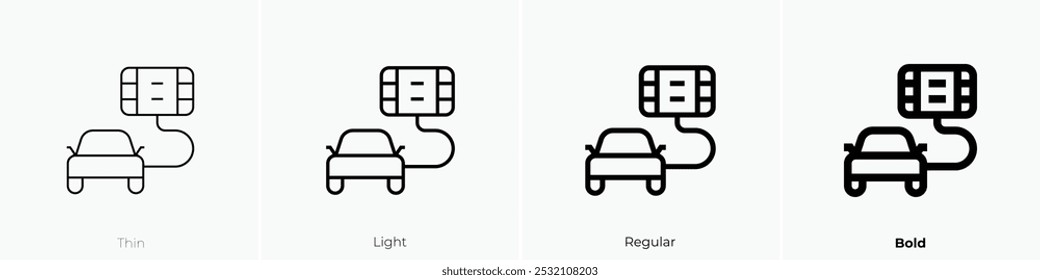 switchboard icon. Thin, Light Regular And Bold style design isolated on white background