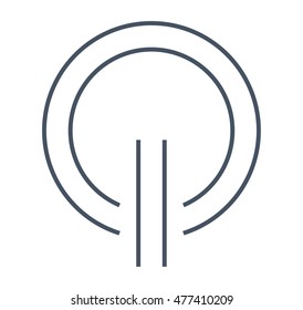 Switched off symbol - Vector icon isolated