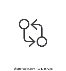 Switcher illustration line vector icon