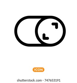 switcher vector  Symbol  in flat style. Icon for mobile interface