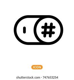 switcher vector  Symbol  in flat style. Icon for mobile interface