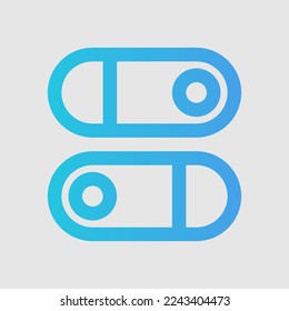 Switches icon in gradient style about user interface, use for website mobile app presentation