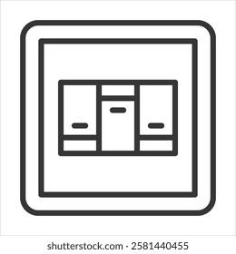 Switches Icon Vector Illustration Outline