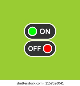 Switches on and off vector icon