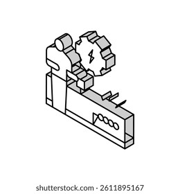 switches and sockets installation isometric icon vector. switches and sockets installation sign. isolated symbol illustration