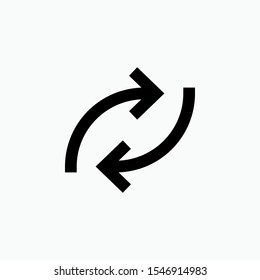 Switching Icon. Exchange  Illustration. Applied as Trendy Symbol for Design Elements, Websites, Presentation and Application - Vector.